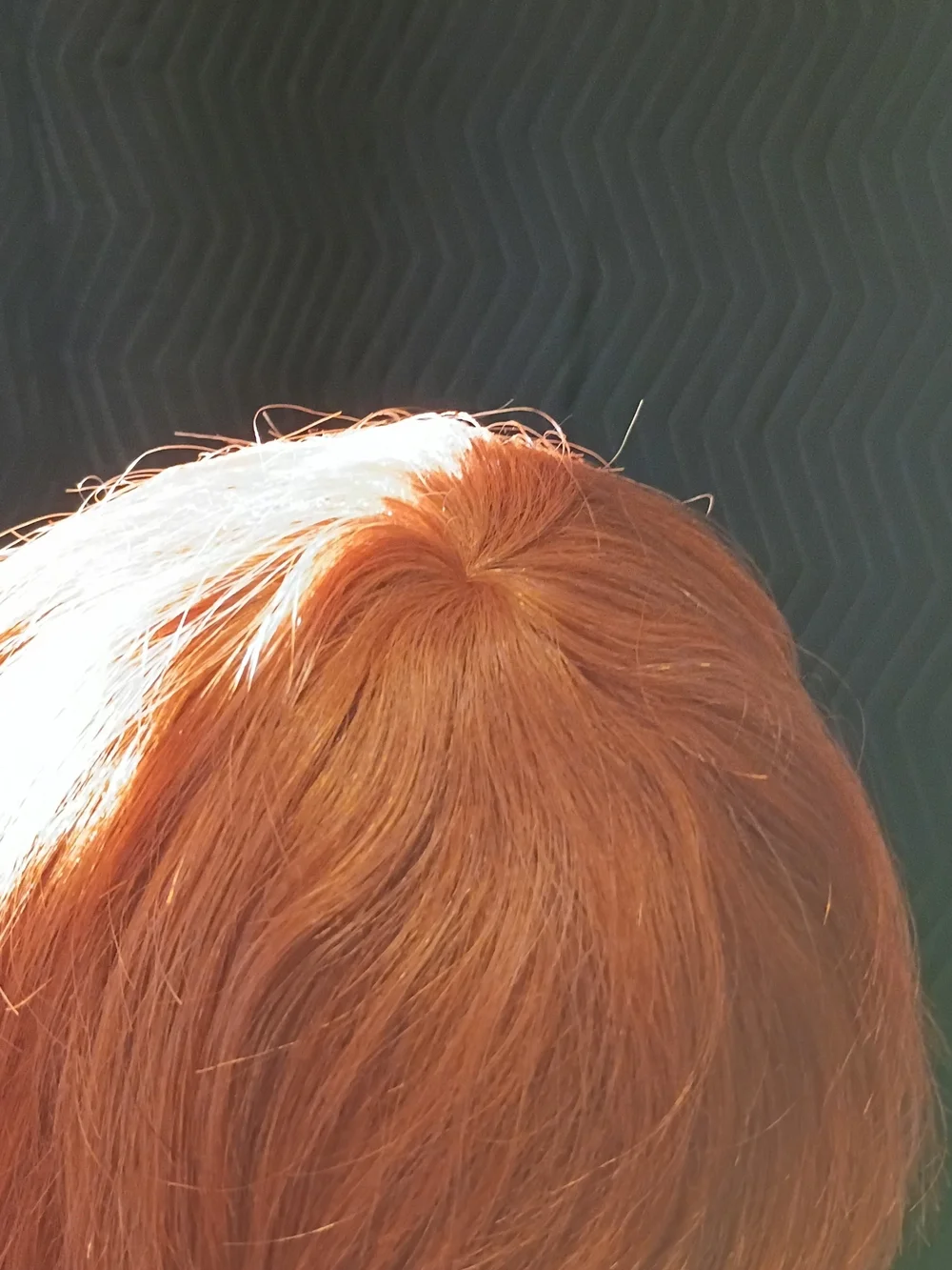 Short Layered Women's Wig in Vibrant Copper Red